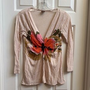 Language Beige Floral Top